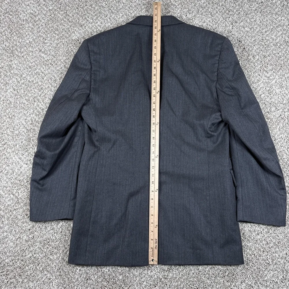 Jos A Bank‎ Blazer Mens 41L Gray Wool Signature Collection Sport Coat Jacket
